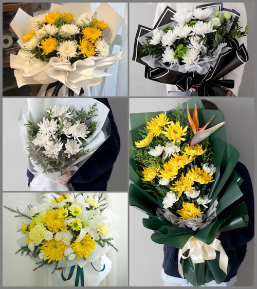 海南海口市龙华区城西镇山高村白事花束代送